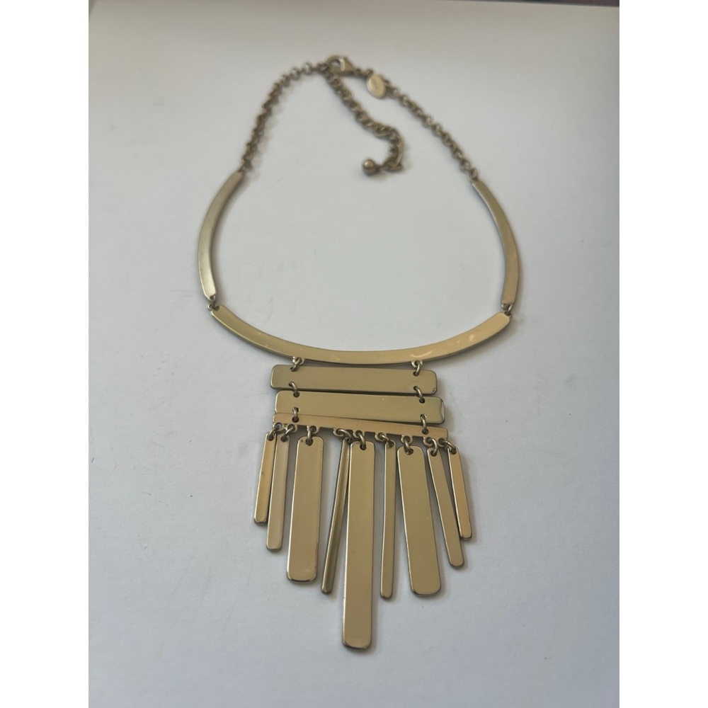 Chico's Gold Geometric Necklace